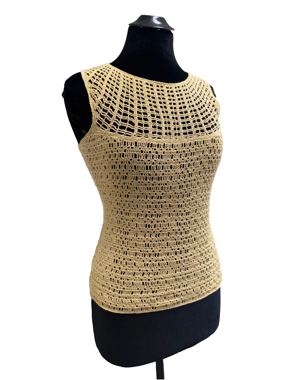 Y2K Crochet Sleeveless Top